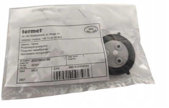 Membrana do piecyka Termet G19-01 / G19-02 – Oryginał z plastikowym wnętrzem - obrazek 3
