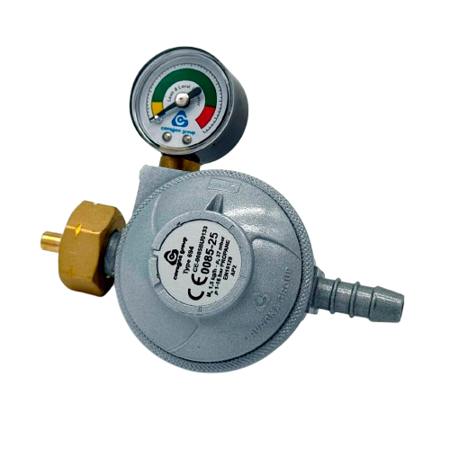 Premium reduktor do kuchenek gazowych Cavagna Group 37 mbar z manometrem
