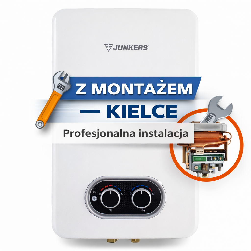 Junkers Hydro 4200 WR 11-4KB – piecyk gazowy 11 l na gaz ziemny + montaż Kielce
